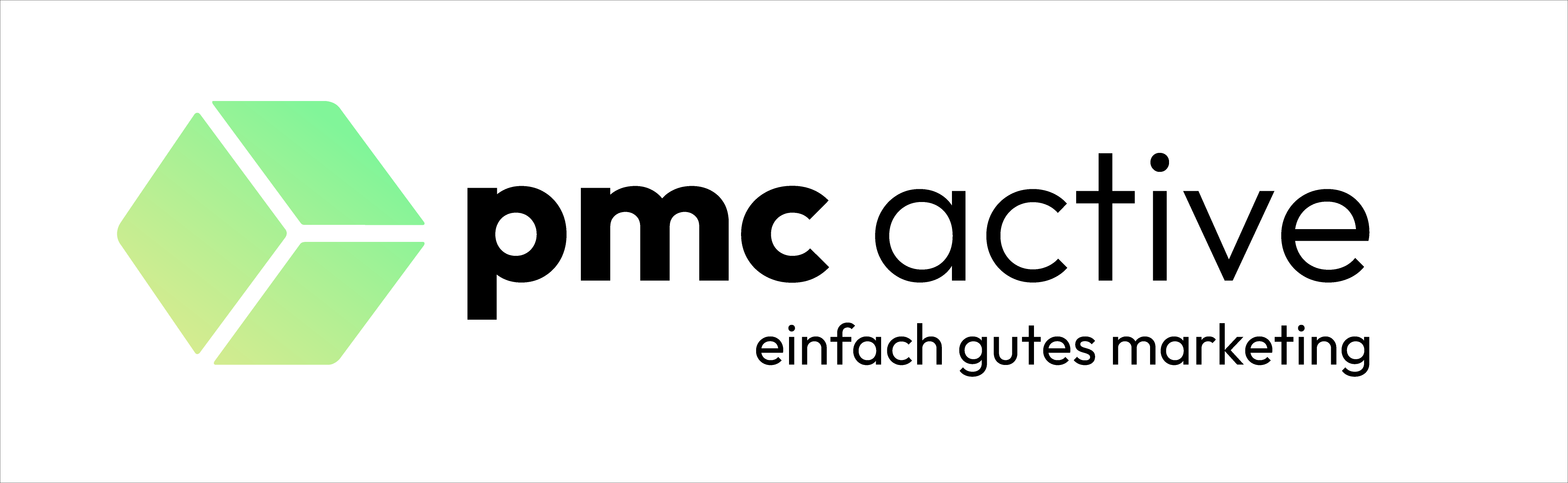 Das Logo der Marketingagentur pmc active.